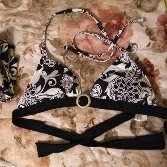 Black & White Bikini set NWOT - Picture 2 of 14